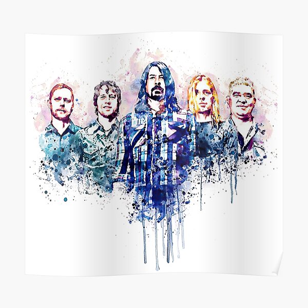 Five Fighter Man Five People Fighters Music Band Rock And Roll Poster