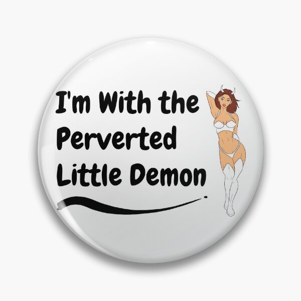 Item preview, Swinger Hotwife I'm With the Perverted Little Demon -White Demon (Couples Design) designed and sold by swingersshop.