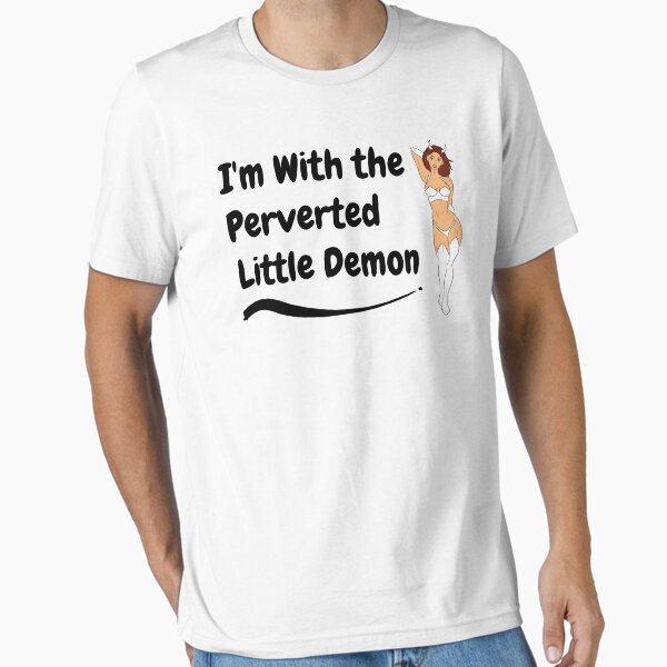 Item preview, Swinger Hotwife I'm With the Perverted Little Demon -White Demon (Couples Design) designed and sold by swingersshop.