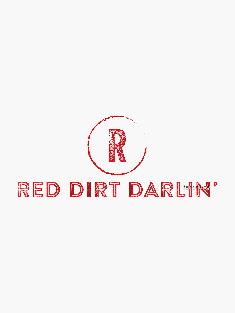 "Red Dirt Darlin'" Sticker by tarenaco Redbubble