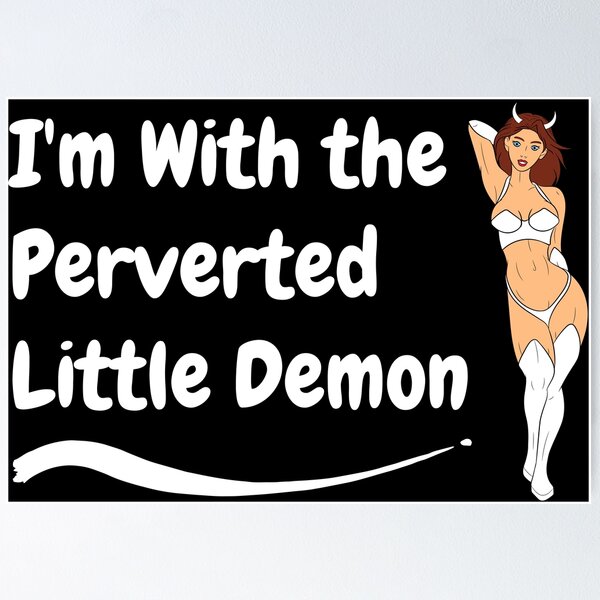 Item preview, Swinger Hotwife I'm With the perverted Little Demon - White Demon (Couples Design) For dark colors designed and sold by swingersshop.