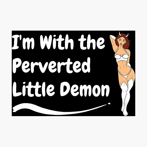 Item preview, Swinger Hotwife I'm With the perverted Little Demon - White Demon (Couples Design) For dark colors designed and sold by swingersshop.