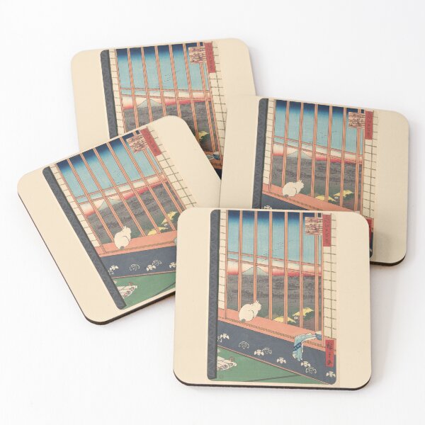 Item preview, Revelers Returned from the Tori no Machi Festival at Asakusa, from the series One Hundred Famous Views of Edo 1857 Utagawa Hiroshige Japanese -Yoshiwara teahouse, Utagawa Hiroshige  designed and sold by TeeARTHY.