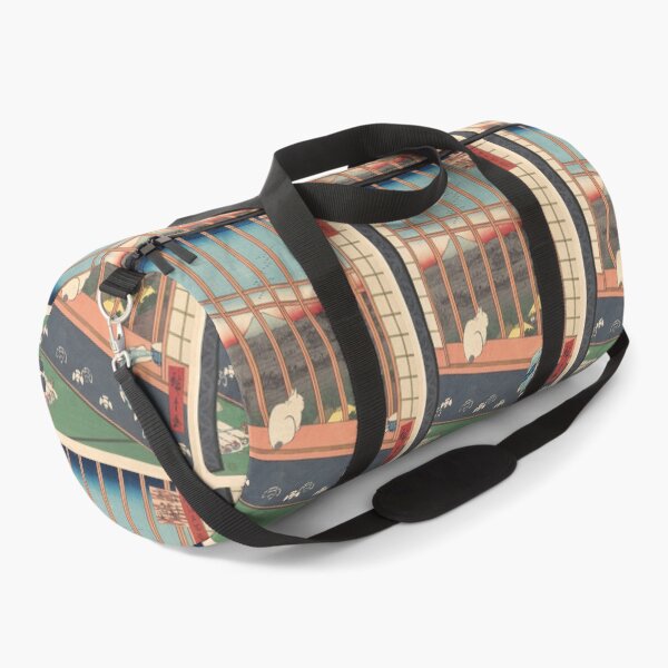 Item preview, Revelers Returned from the Tori no Machi Festival at Asakusa, from the series One Hundred Famous Views of Edo 1857 Utagawa Hiroshige Japanese -Yoshiwara teahouse, Utagawa Hiroshige designed and sold by TeeARTHY.