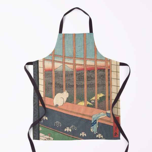 Item preview, Revelers Returned from the Tori no Machi Festival at Asakusa, from the series One Hundred Famous Views of Edo 1857 Utagawa Hiroshige Japanese -Yoshiwara teahouse, Utagawa Hiroshige  designed and sold by TeeARTHY.