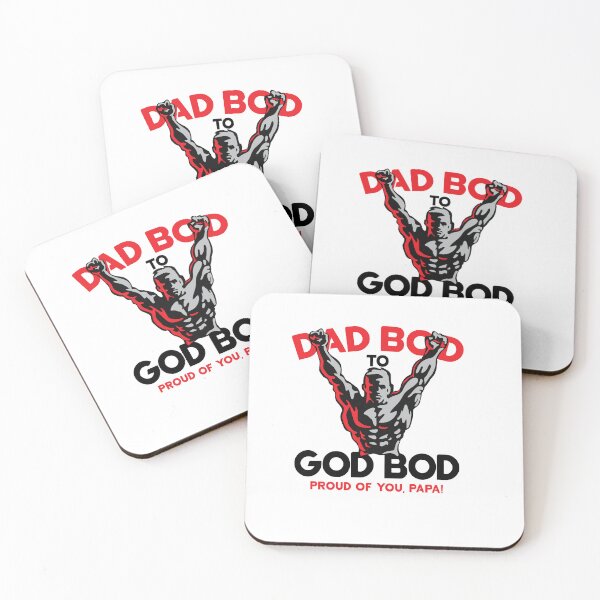 Artikelvorschau, Von Dad Bod zu God Bod (stolzer starker Vatertag) entworfen und verkauft von WULFLAND ARTS.