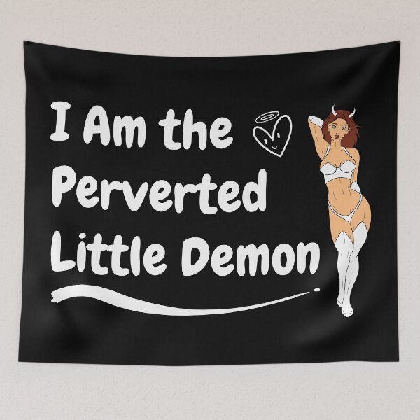 Item preview, Swinger Hotwife I Am the Perverted Little Demon - White Demon (Couples Design) For dark colors. designed and sold by swingersshop.