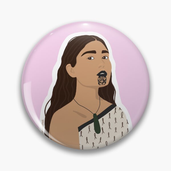 Item preview, Kōtiro māori - Māori girl plain background designed and sold by madebysash.