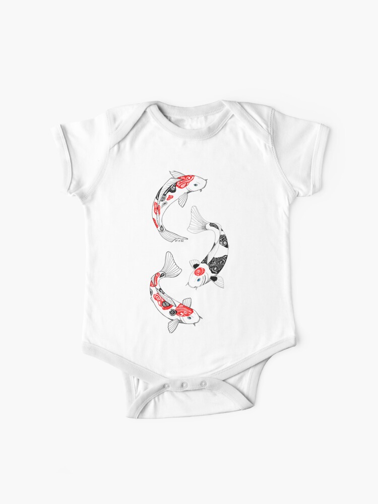 Fish Carp Koi 3 Baby One Piece By Artetbe Redbubble