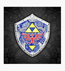 Lámina fotográfica Zelda - Link Shield Doodle
