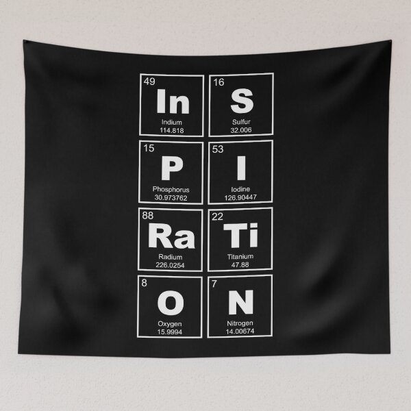 Item preview, Chemical Elements INSPIRATION white designed and sold by EDDArt.