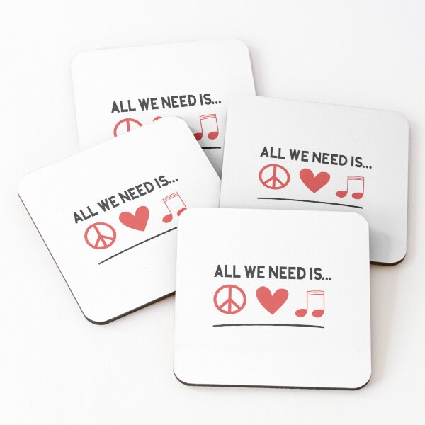 Item preview, Peace Love Music Symbols Sign Artist designed and sold by YoleyBrand.