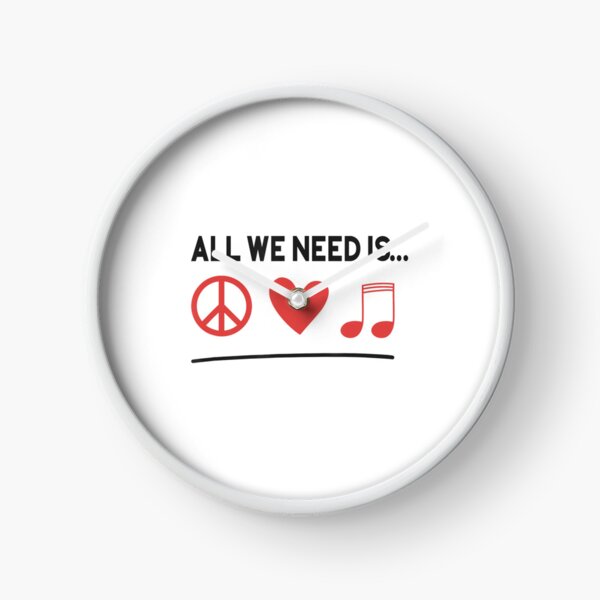 Item preview, Peace Love Music Symbols Sign Artist designed and sold by YoleyBrand.