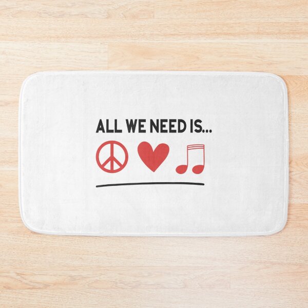 Item preview, Peace Love Music Symbols Sign Artist designed and sold by YoleyBrand.