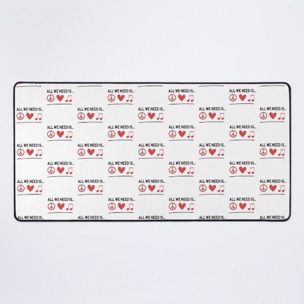 Item preview, Peace Love Music Symbols Sign Artist designed and sold by YoleyBrand.