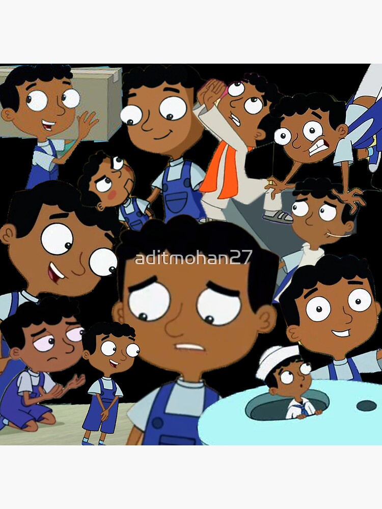 Baljeet Phineas And Ferb Collage Design Sticker By Aditmohan27 Redbubble