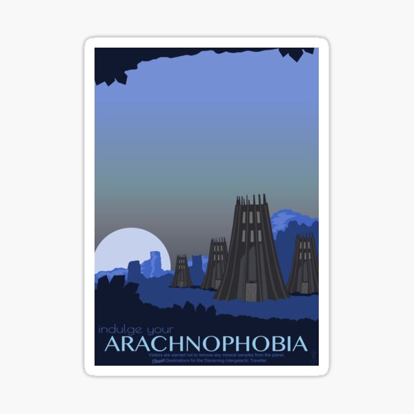 Indulge your Arachnophobia Sticker