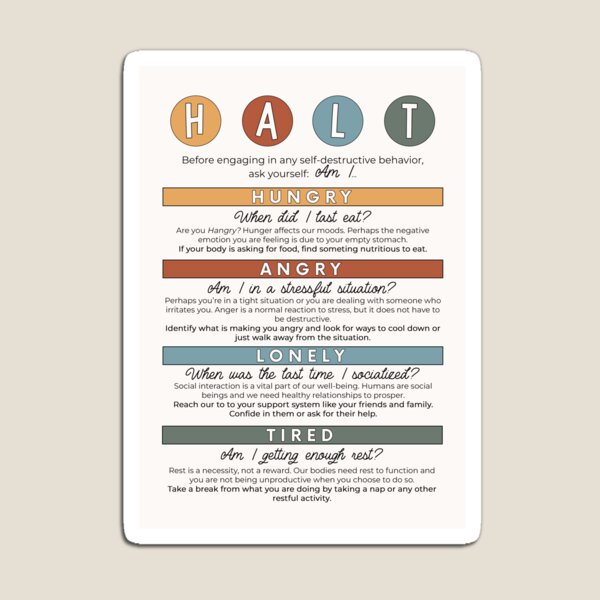 Item preview, HALT Technique designed and sold by Plant  Kind Thoughts.