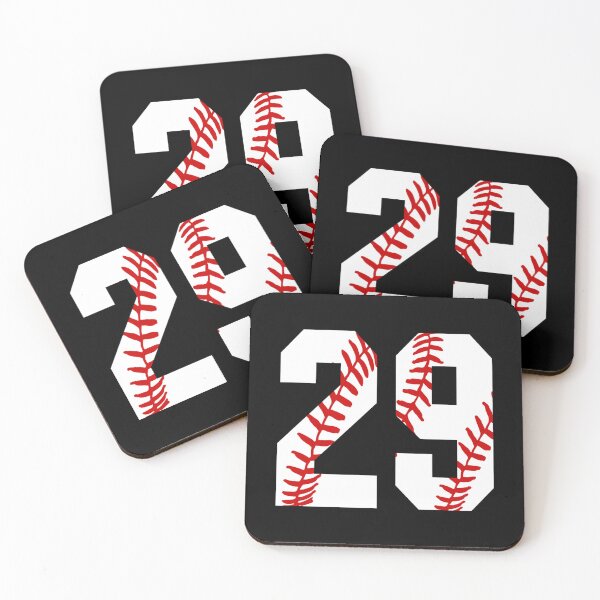 Item preview, Number Twenty-Nine 29 Baseball Jersey Number 29 Ball Laces Sticker designed and sold by monica45je.