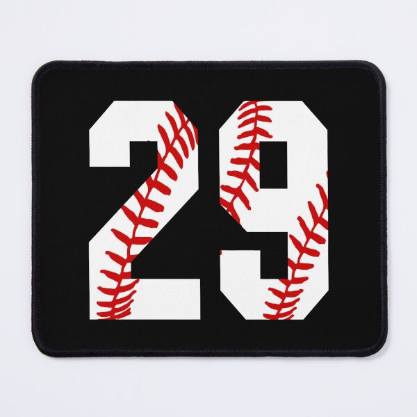 Item preview, Number Twenty-Nine 29 Baseball Jersey Number 29 Ball Laces Sticker designed and sold by monica45je.