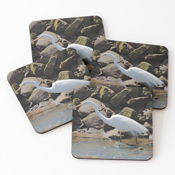 Item preview, WADER ~ Great Egret by David Irwin DJID6KFHTZK designed and sold by tasmanianartist.