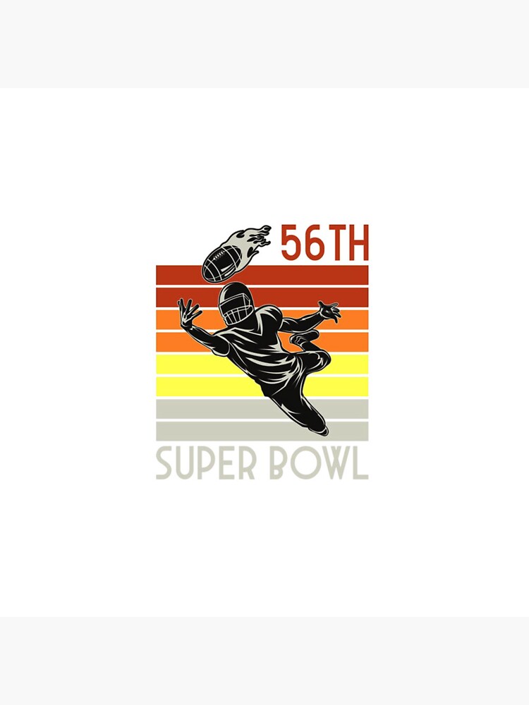 Superbowl 2022 LVI logo on cloth flag. Super Bowl LVI will be the 56th  Super Bowl