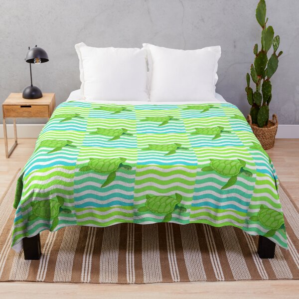 Item preview, green wave turtle artwork designed and sold by time-to-relax.