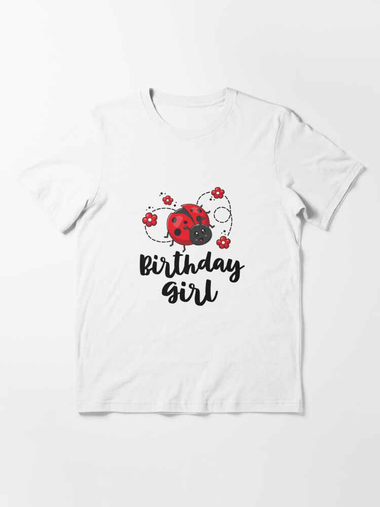 Camisas de cumpleaños familiares con tema de Lady Bug, camisa de mamá