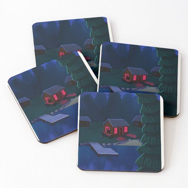 Item preview, Camp Crystal Lake Postcard Illustration designed and sold by erinfrizzell.