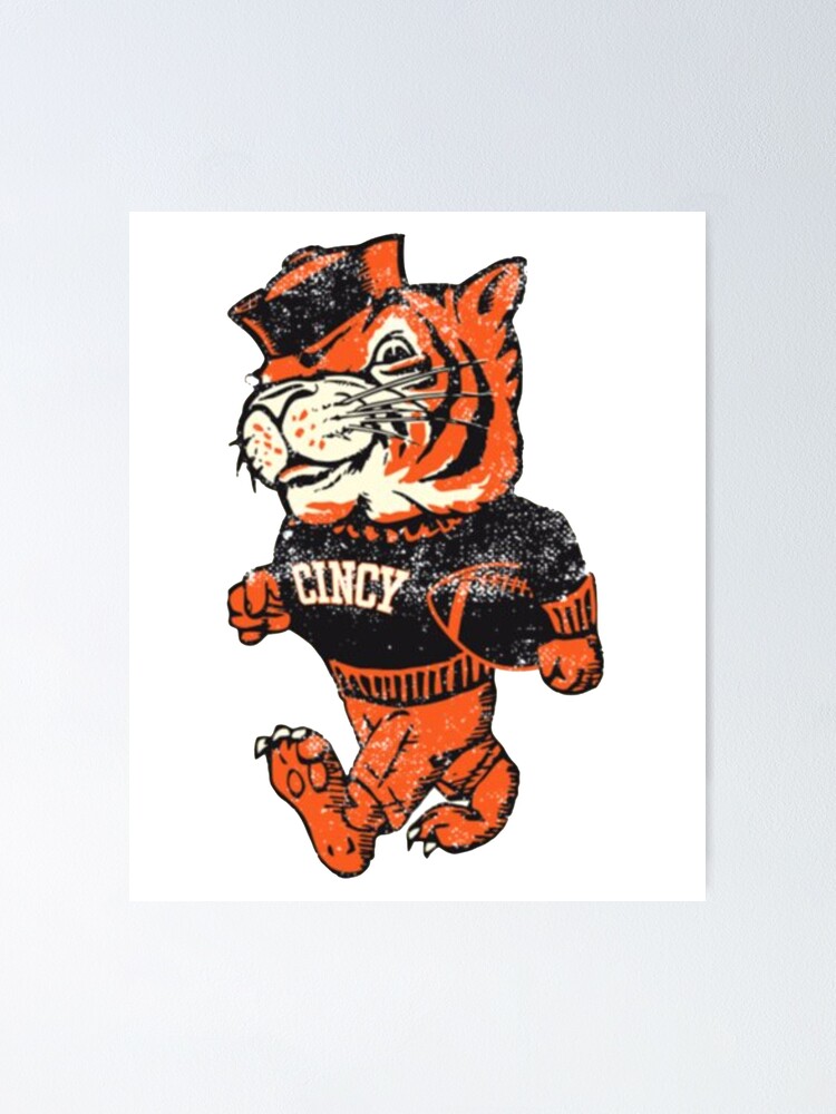 Bengals Reimagined Vintage Fighting Mascot  Poster for Sale by