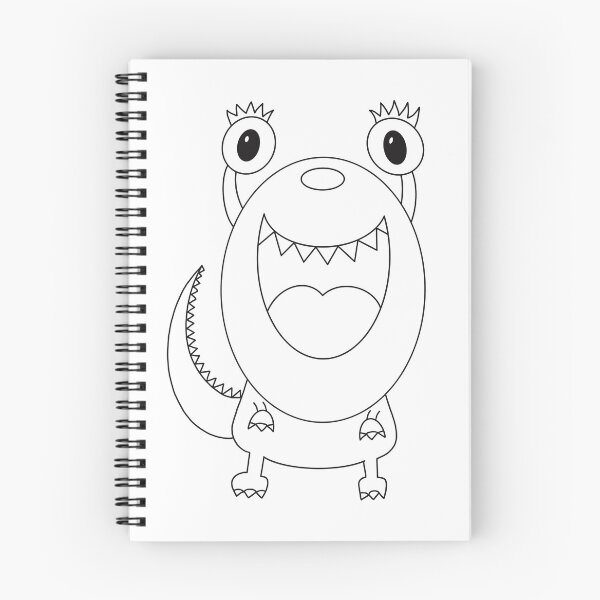Item preview, monster coloring : funny monster for painting activity at home or at birthday party designed and sold by Tina-studio.