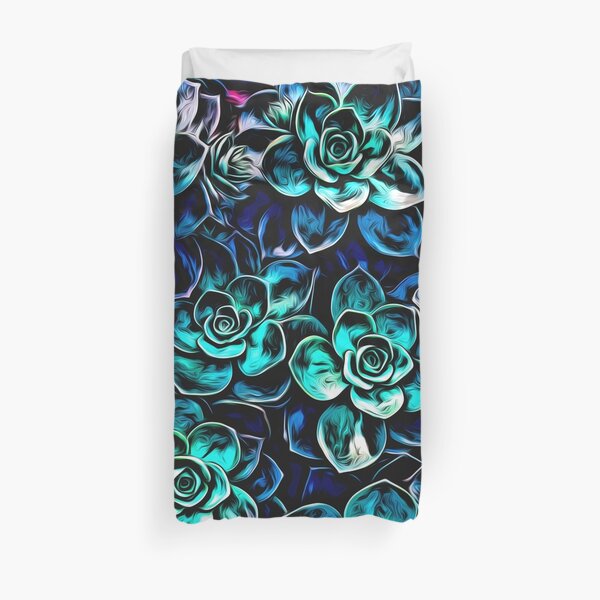 Succulent Plants Duvet Cover