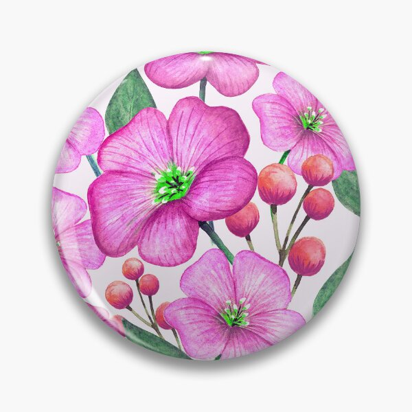 Item preview, Graceful Pink Floral And Leaf Pattern On White designed and sold by DEC02.