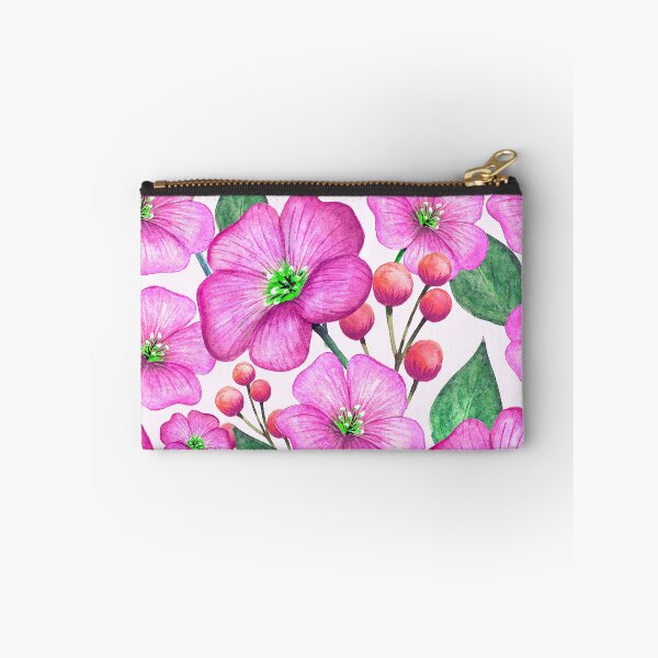 Item preview, Graceful Pink Floral And Leaf Pattern On White designed and sold by DEC02.