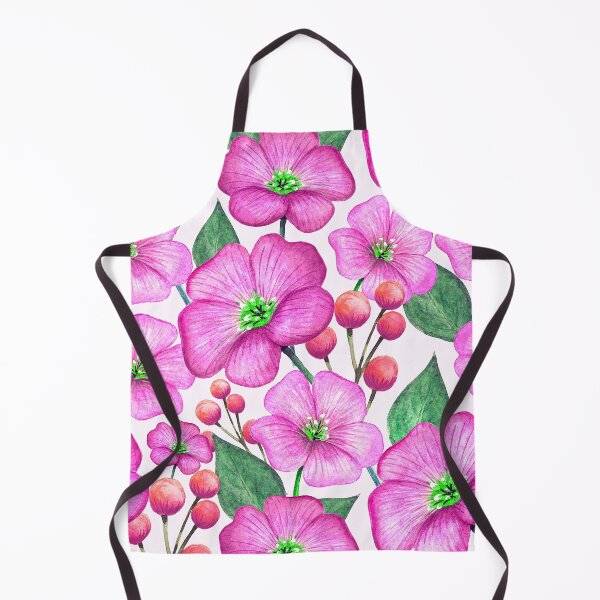 Item preview, Graceful Pink Floral And Leaf Pattern On White designed and sold by DEC02.