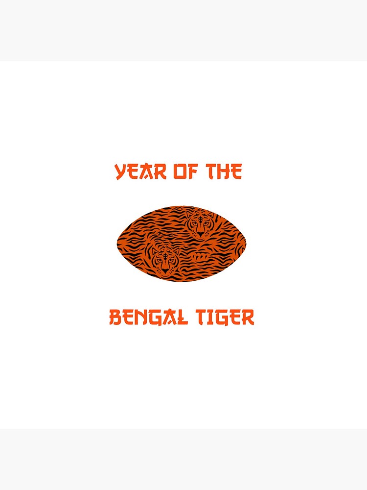 YEAR OF THE BENGAL TIGER -- Cincinnati Bengals football tiger Sticker for  Sale by SophiaGilbert1