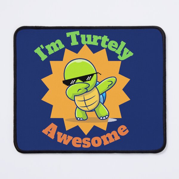 Item preview, I'm turtely awesome - cute turtle puns, cute animal puns designed and sold by Avalinn.