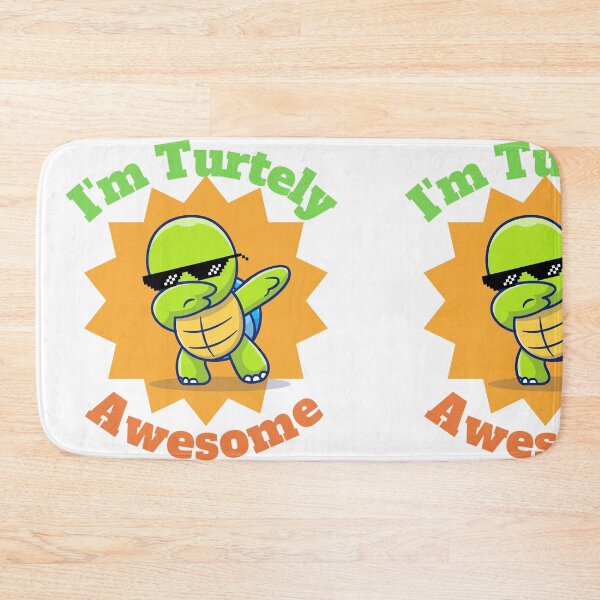 Item preview, I'm turtely awesome - cute turtle puns, cute animal puns designed and sold by Avalinn.
