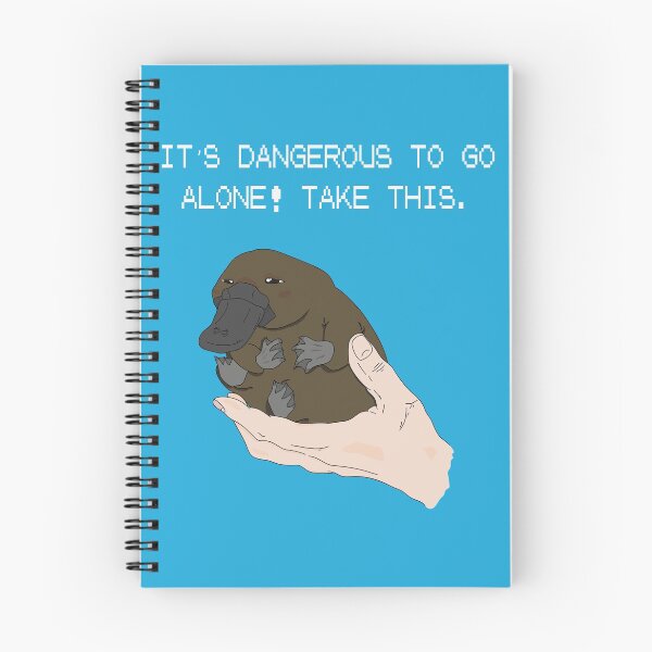 Item preview, It's dangerous to go alone! Take this baby platypus! designed and sold by DigitalCleo.