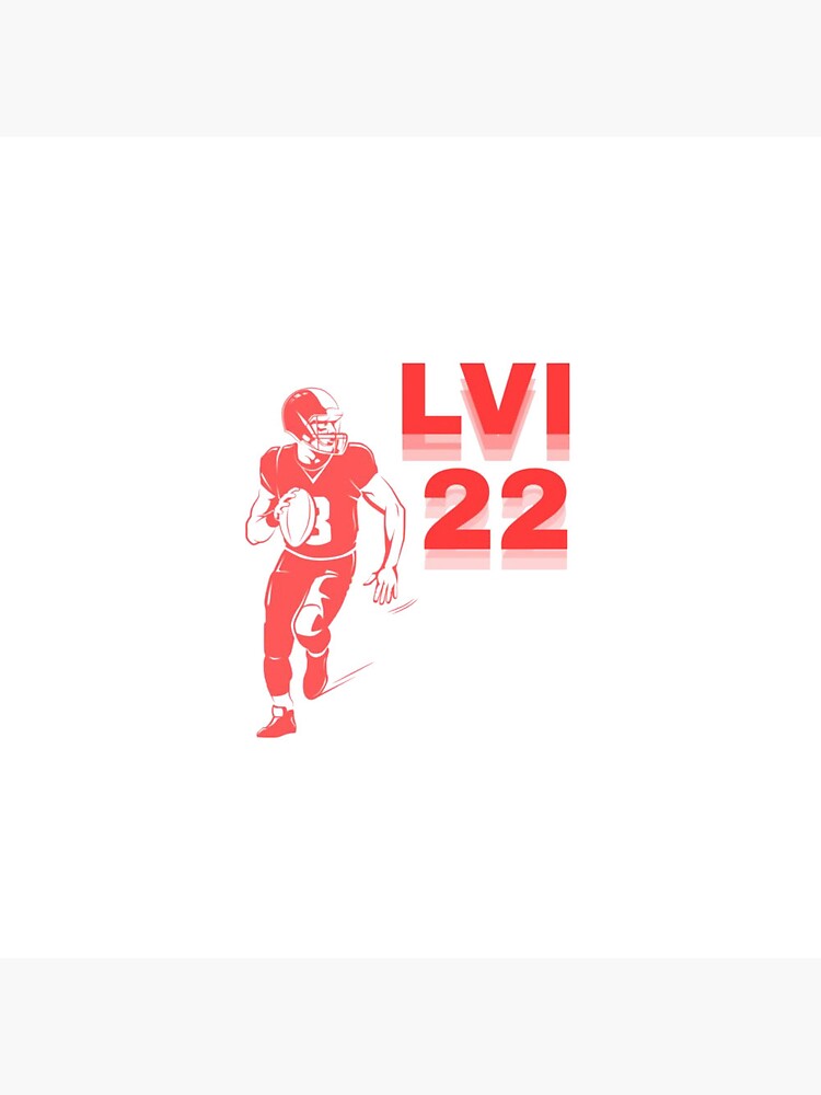 Superbowl 2022 LVI logo on cloth flag. Super Bowl LVI will be the 56th  Super Bowl