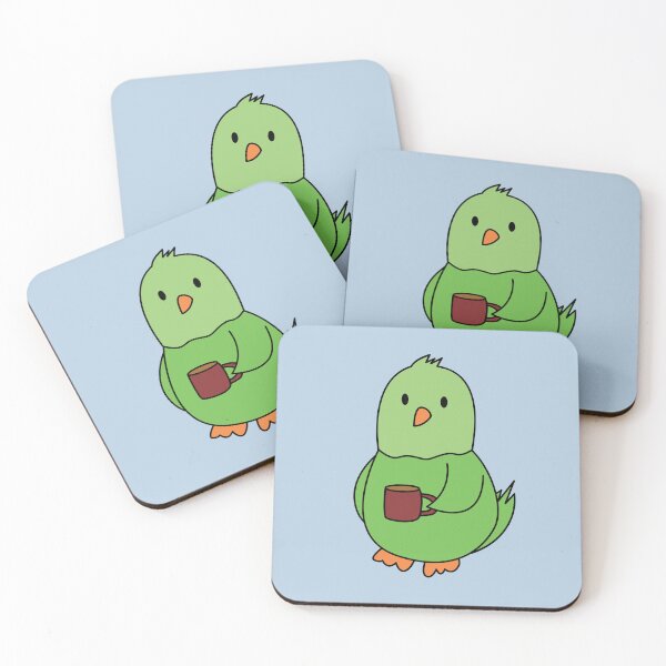 Item preview, cute early bird holding coffee designed and sold by ZJOCreative.