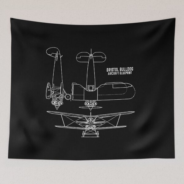 Item preview, Bristol Bulldog Aircraft Blueprint designed and sold by PodiShawna.