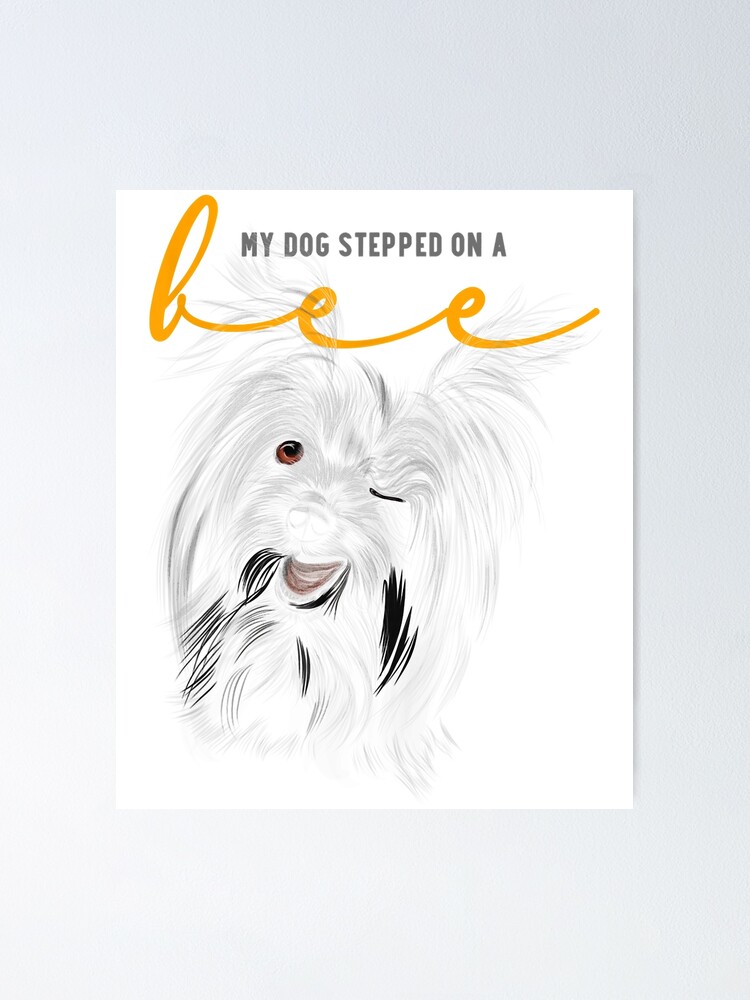 My dog stepped on a bee Postcard for Sale by LukjanovArt