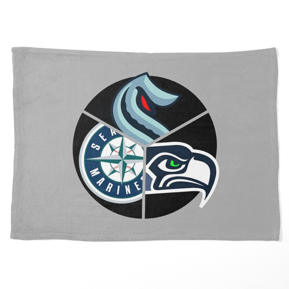 Seattle Sports Teams Poster, Seattle Washington Sports Team Art, Seatt –  McQDesign