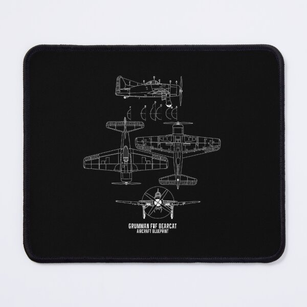 Item preview, Grumman F8F Bearcat Aircraft Blueprint designed and sold by PodiShawna.