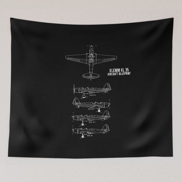 Item preview, Klemm Kl 35 Aircraft Blueprint designed and sold by PodiShawna.