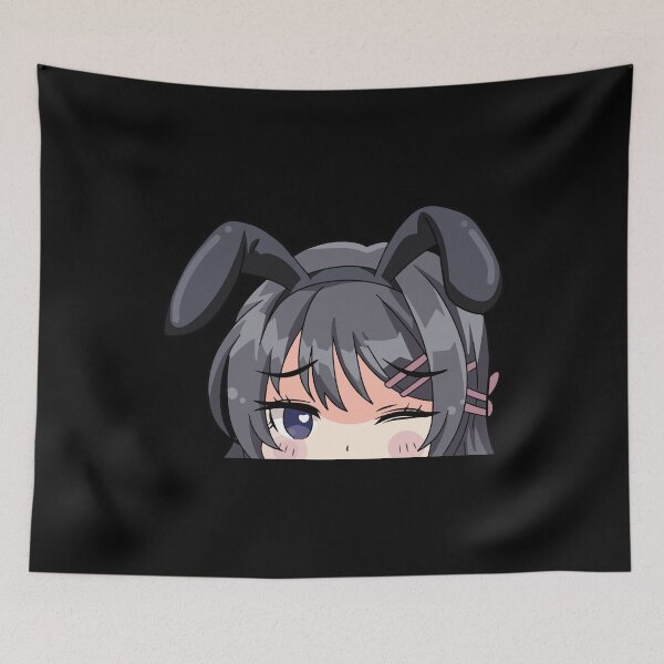 Item preview, Mai Sakurajima Chibi Anime Peeker designed and sold by OtakuBoiz.