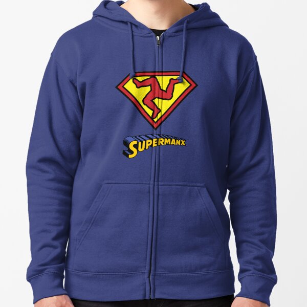 SUPERMANX - Isle of Man T-shirt Zipped Hoodie