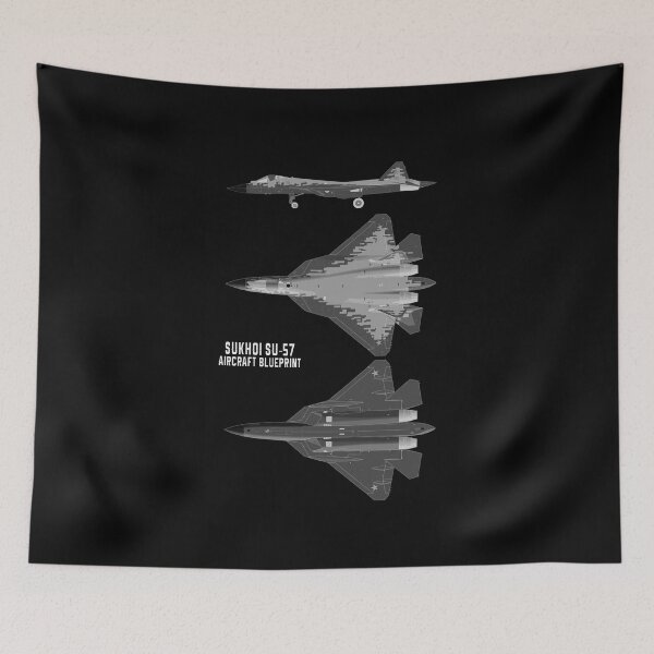 Item preview, Sukhoi Su57 Aircraft Blueprint designed and sold by PodiShawna.