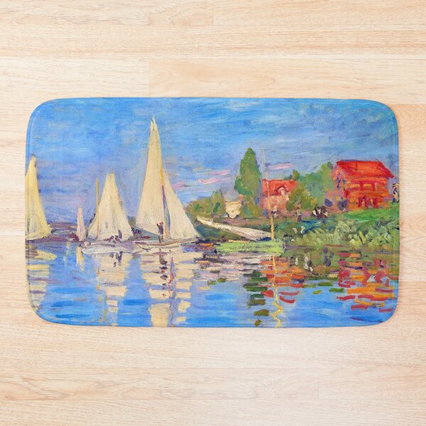 Artikelvorschau, Regatten in Argenteuil, Gemälde von Claude Monet, Boot, Meer, Impressionismus, Impressionist, Kunstwerk von Monet, Werke von Monet, Werke von Claude Monet, berühmtestes Gemälde von Monet, entworfen und verkauft von Tamas Das.